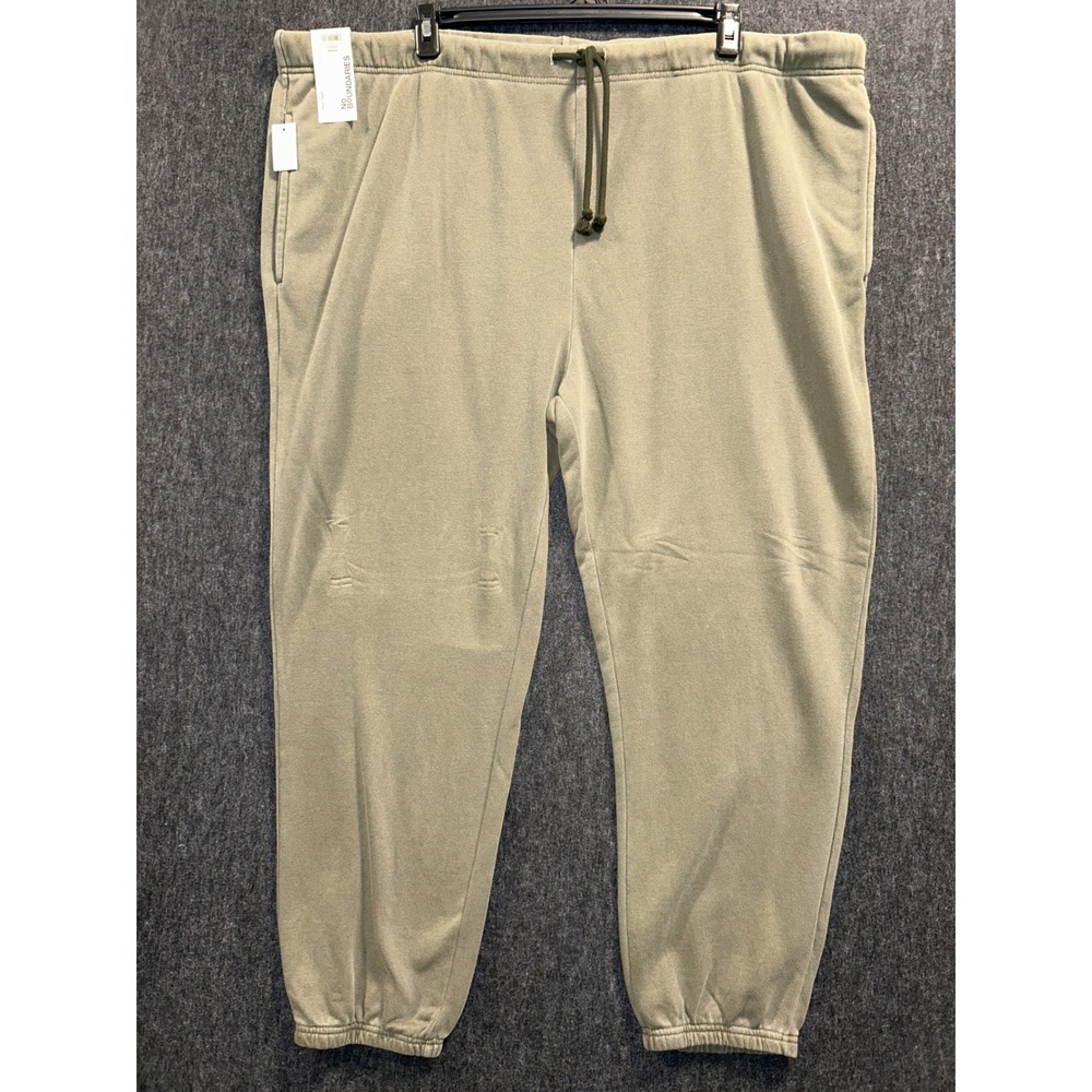 No Boundaries Jogger Pants Mens 3XL Green Midnight Fleece Relaxed Fit Pockets
